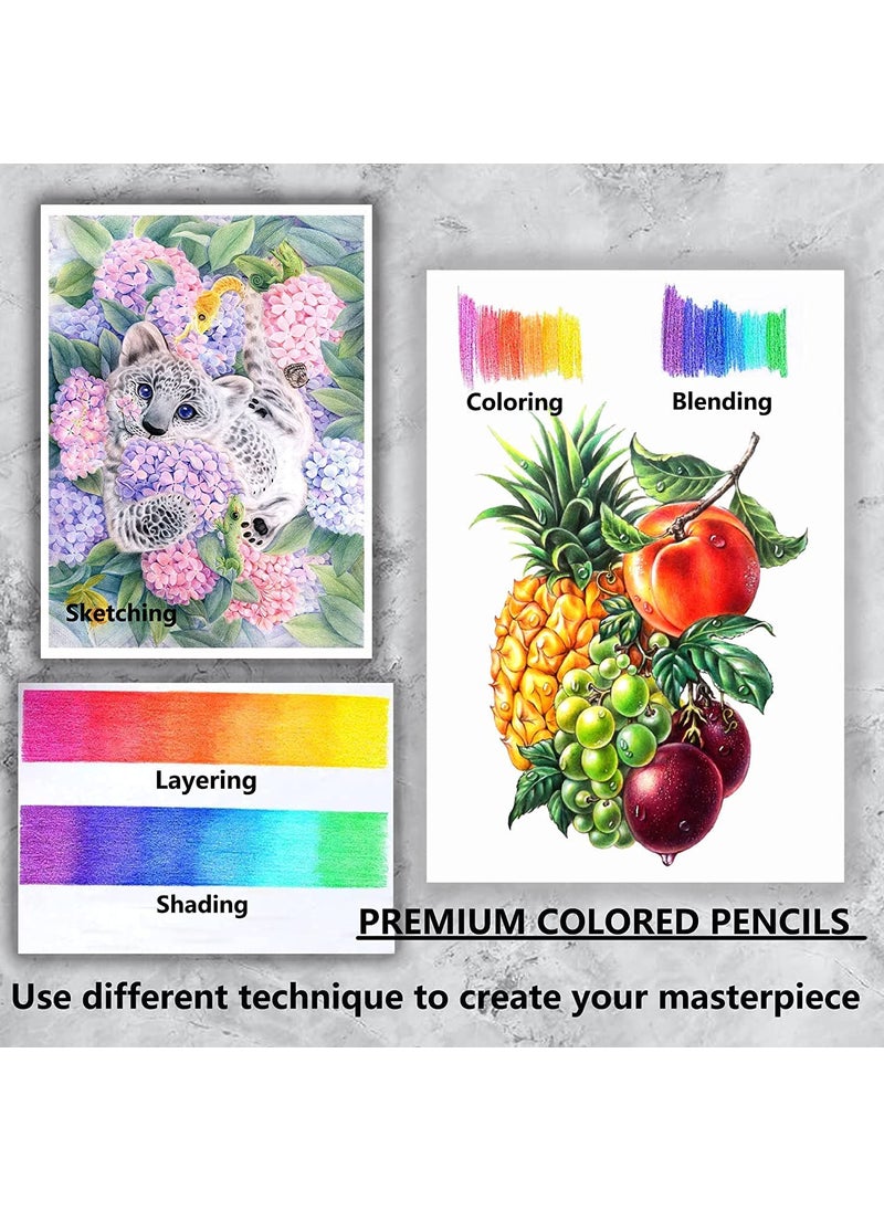Kalour Artists Premium Colour Pencil Set In Elegant Tin Box 120 Colour Pencil 3 Mm Soft Core Pencil Set Multicolor