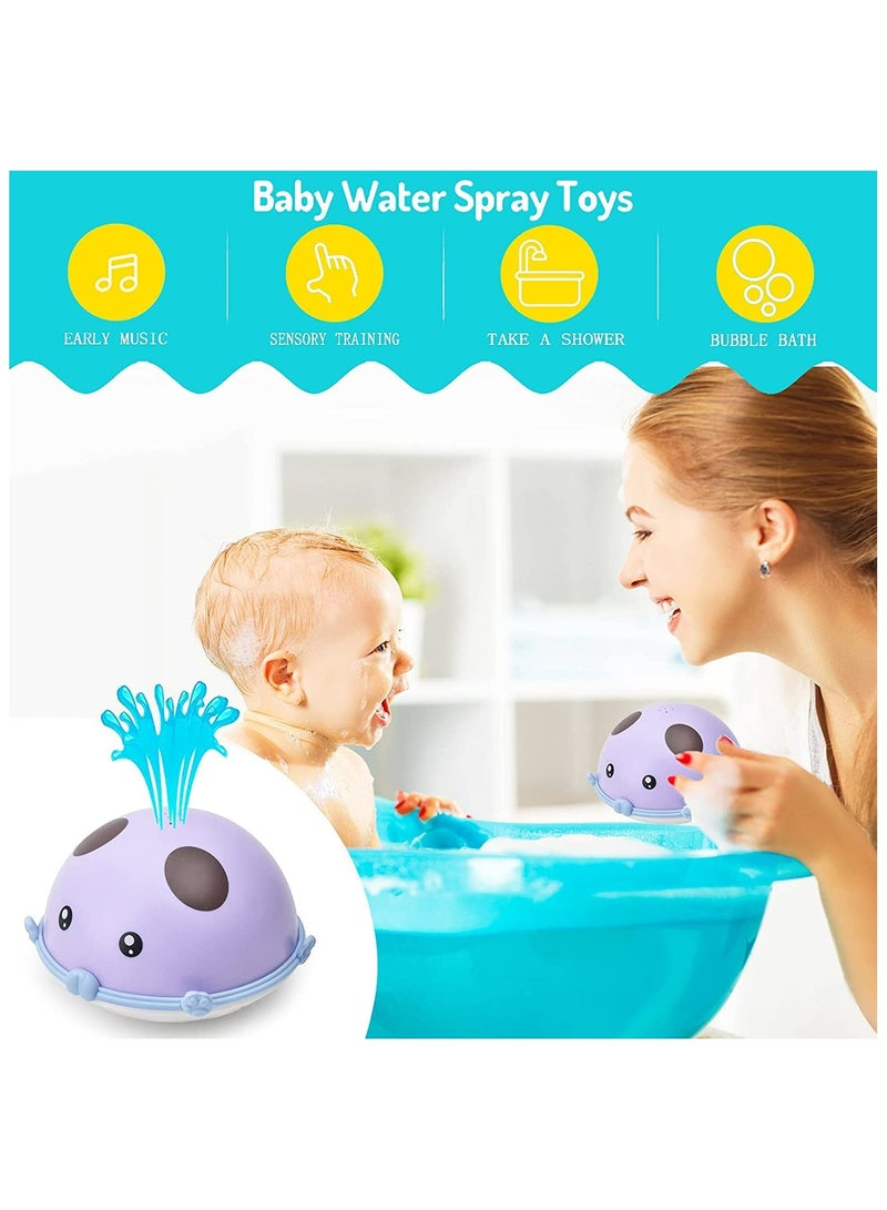 CMGTYYD. لعبة استحمام الأطفال CMGTYYD، لعبة استحمام الأطفال الرضع، ضوء LED ملون مع لعبة استحمام بموسيقى، لعبة رش الماء الحثي، لعبة حوض استحمام بالرش للأطفال الرضع، لعبة حوض استحمام ممتعة وقت الاستحمام، أطفال يحبون الاستحمام (دب) - Image 5