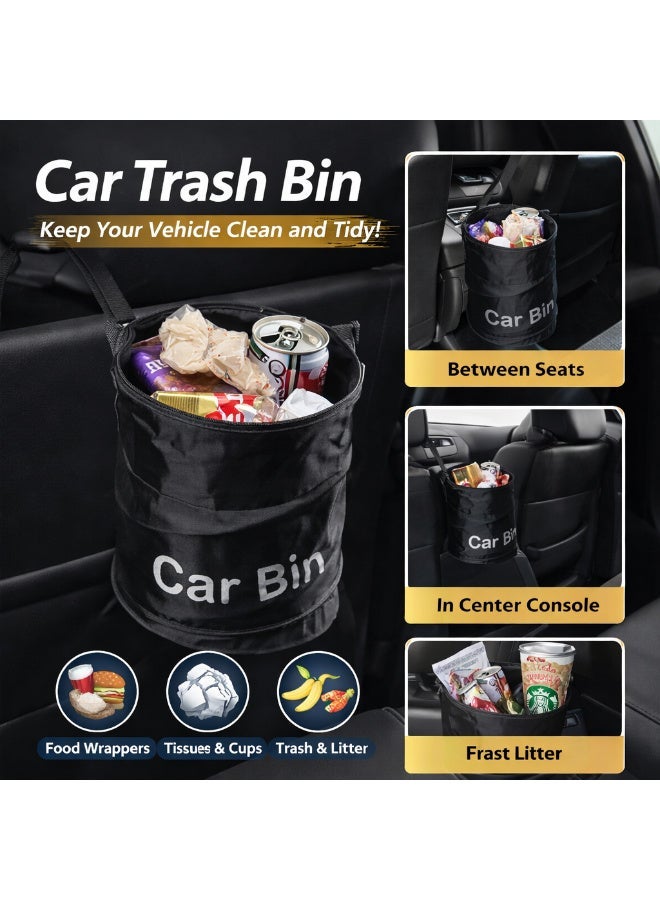 استريكو سلة مهملات السيارة، حاوية تخزين معلقة مقاومة للماء، كيس قمامة داخلي أسود، ملحق تنظيم السيارة - Image 2