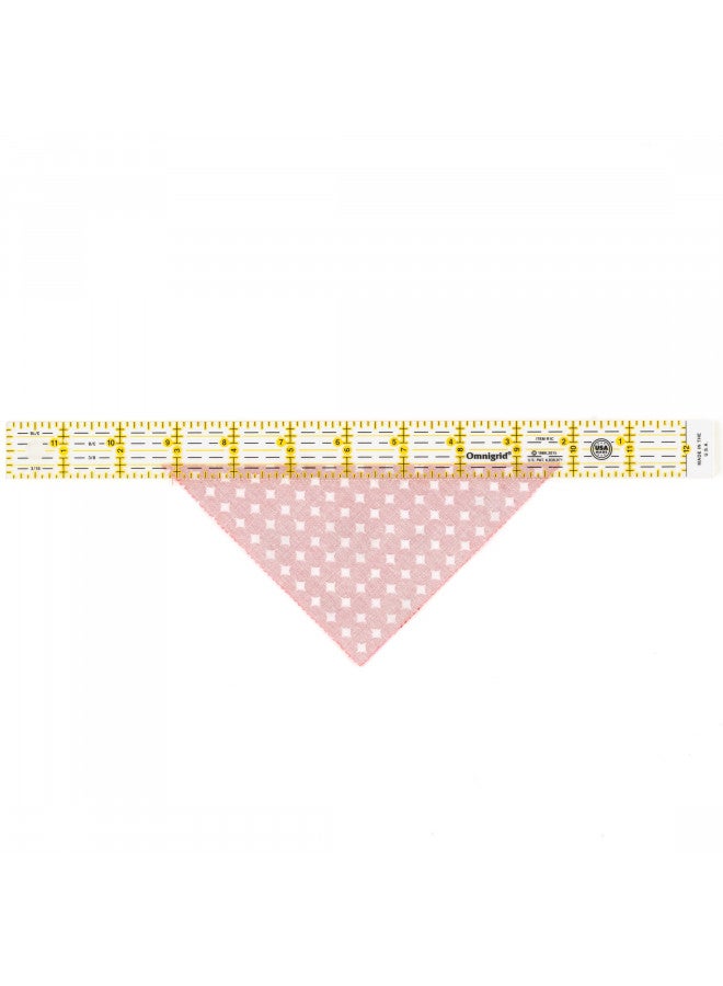 Omnigrid Omnigrid Quilter's Ruler, 1" x 12-", Clear  - Image 2