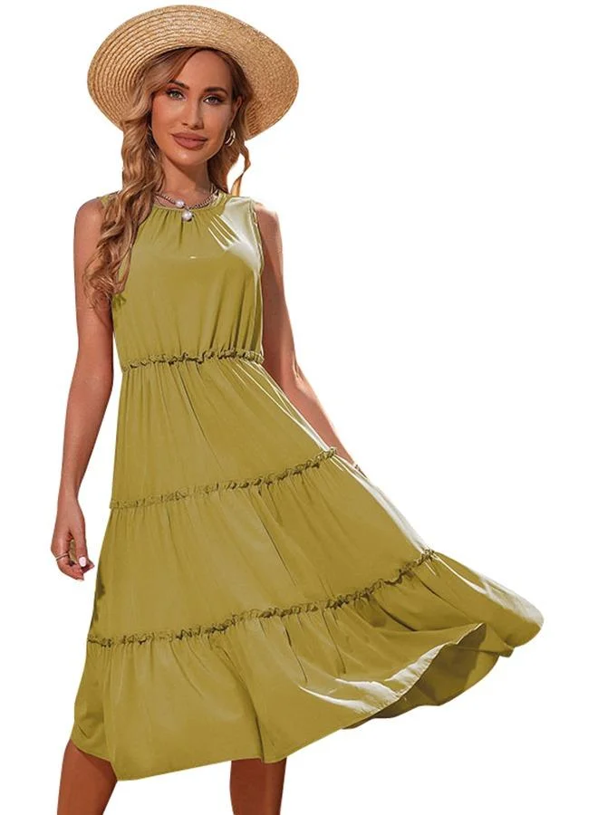 YUNIQEE Tiered Sleeveless Dress
