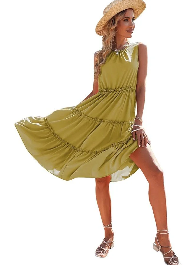 YUNIQEE Tiered Sleeveless Dress