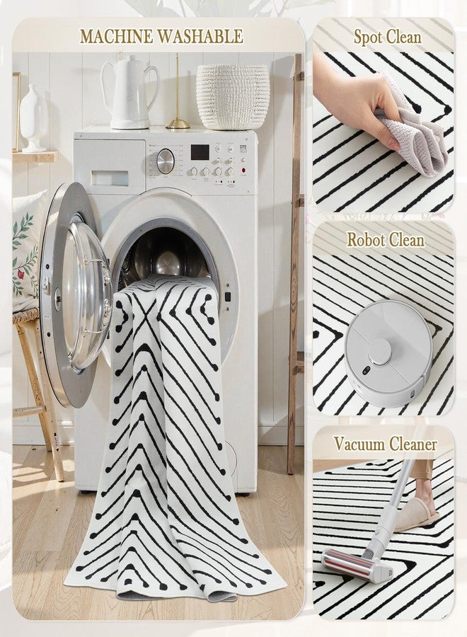 لايف بوكس سجادة ممر قابلة للغسل من لايف بوكس، مقاس 2×6، سجادة عصرية للمطبخ والمدخل، سجادة داخلية مانعة للانزلاق ولا تتساقط أليافها، مناسبة للممرات والمطابخ والمداخل وغرف الغسيل والحمامات - Image 3