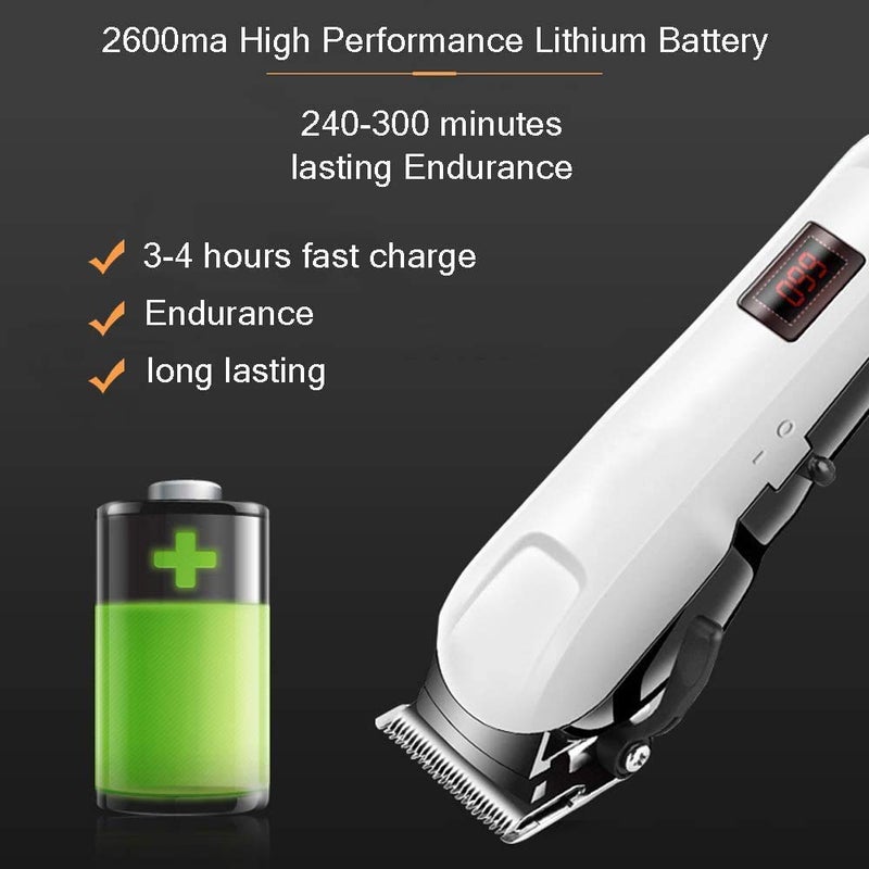 Concepta Hair Trimmer for Men Hair Cutting – Rechargeable Beard Trimmer for Man – Waterproof Shaver with USB Charging & 4 Combs for Hairs, Beard And Moustaches - Cordless Hair Trimmer - Image 4