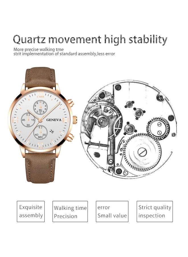 Geneva Fashion Style Quartz Analog Watch  - Image 2