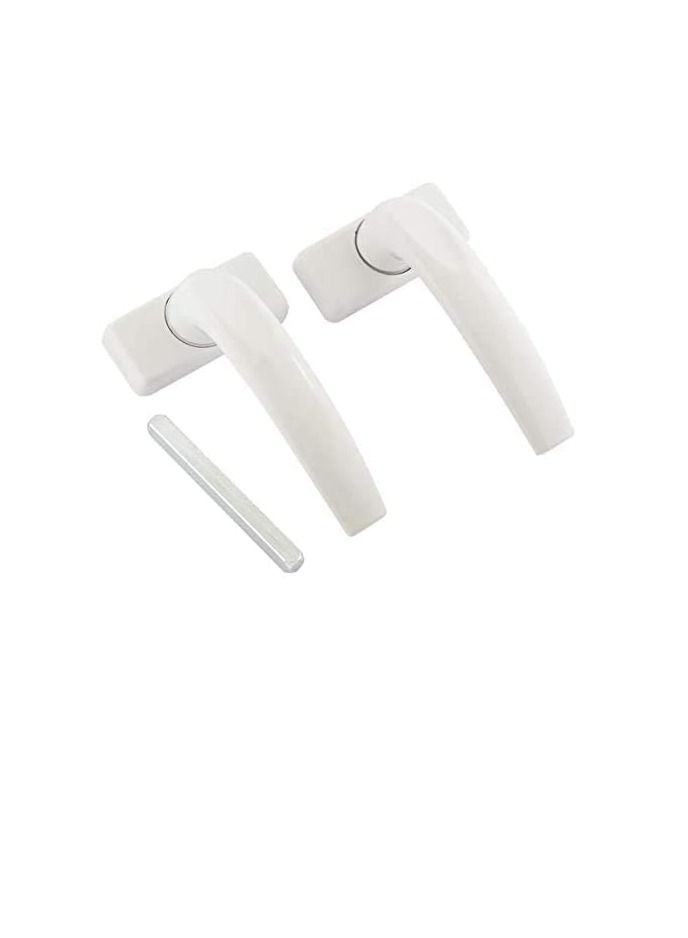 Domus Aluminium Door Handle White - DSL61 - Image 1