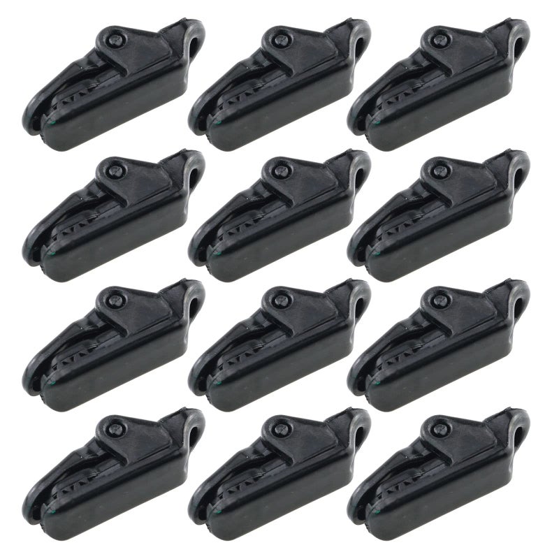 Eoutstanding 12Pcs Alligator Clip Crocodile Tent Awning Windproof Fixing Clamp for Outdoor Camping Canopy Tarps Caravan 33mm