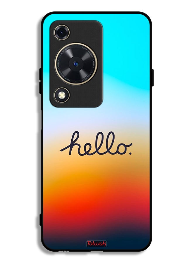 Tolwak Huawei Nova Y72S Protective Case Cover Hello
