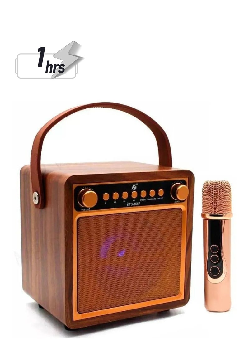 10W Portable Bluetooth Speaker High Power Stereo Surround Wireless Speaker with Dual Mic Bluetooth Player for Outdoor Party - Image 1