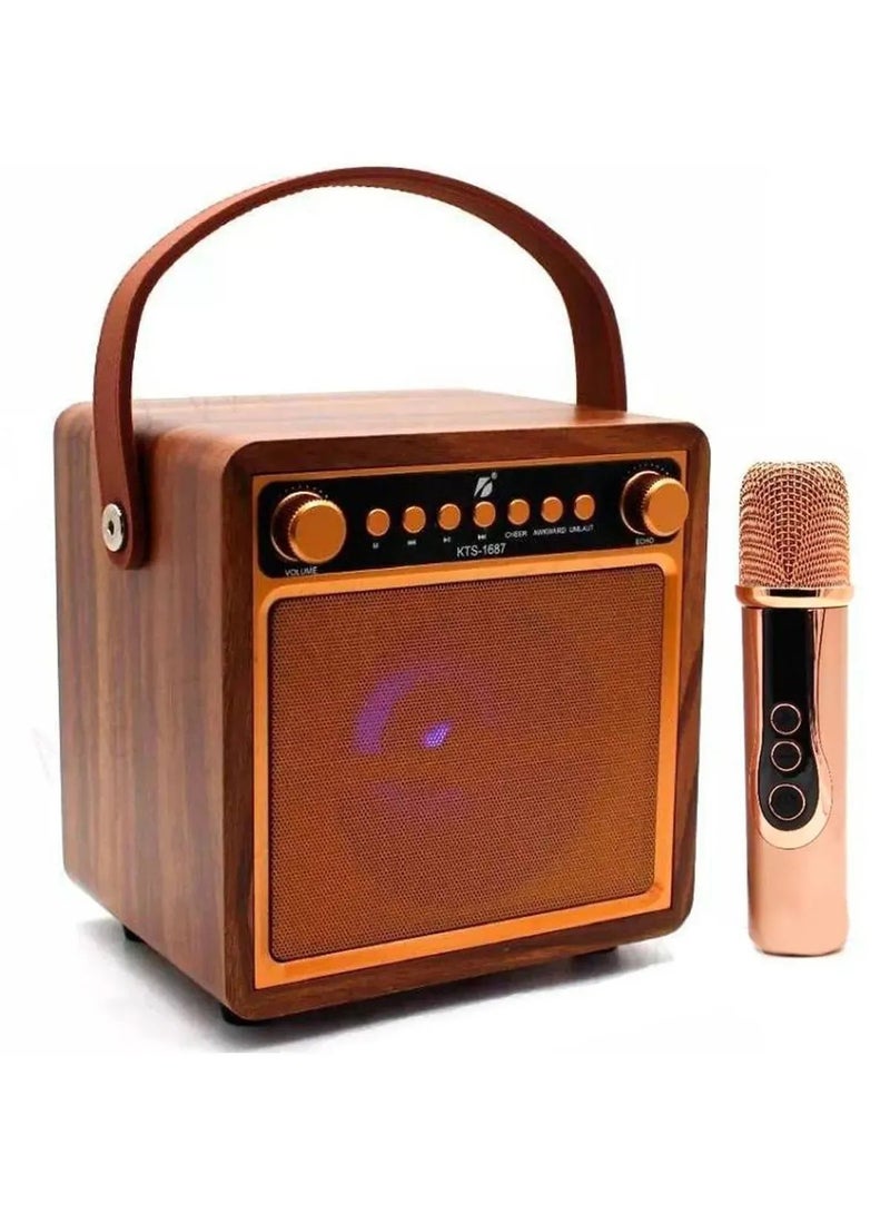 10W Portable Bluetooth Speaker High Power Stereo Surround Wireless Speaker with Dual Mic Bluetooth Player for Outdoor Party - Image 2