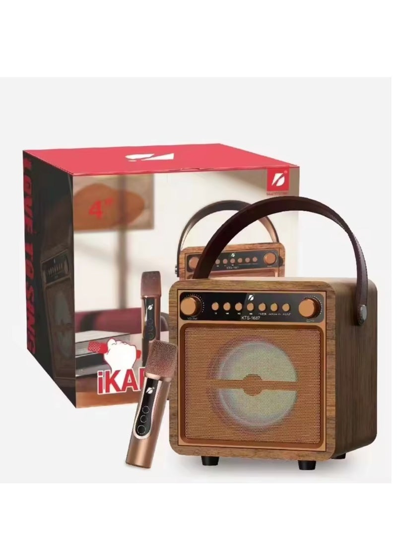 10W Portable Bluetooth Speaker High Power Stereo Surround Wireless Speaker with Dual Mic Bluetooth Player for Outdoor Party - Image 3