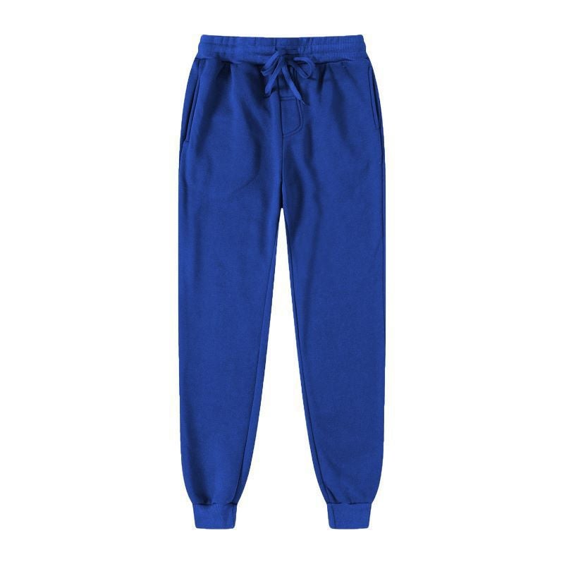 Casual Sports Straight Pants Mens Autumn 2024 New Oversize Plus Size Fashionable Brand Loose Simple Skinless Pants Royal blue 