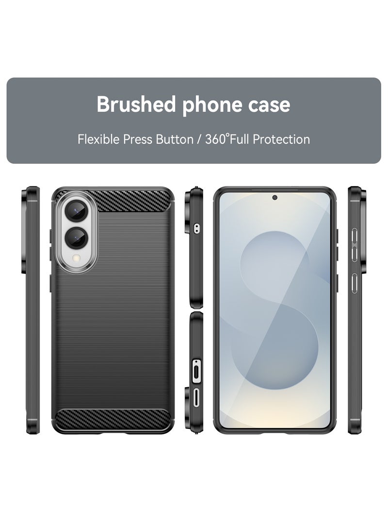 Phone Case for Samsung Galaxy S25 Edge Soft TPU Brushed Texture Anti-Slip Cover - Image 5