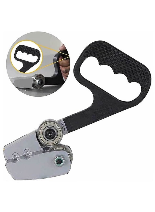 M MIAOYAN Metal sheet hand pull cutter, thin metal sheet and plastic cardboard rolling cutter Easy metal punching and shearing machine - no scissors, just pull - Image 1