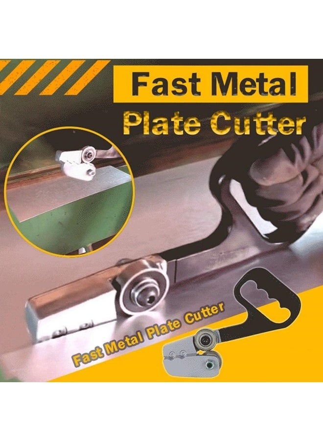 M MIAOYAN Metal sheet hand pull cutter, thin metal sheet and plastic cardboard rolling cutter Easy metal punching and shearing machine - no scissors, just pull - Image 5
