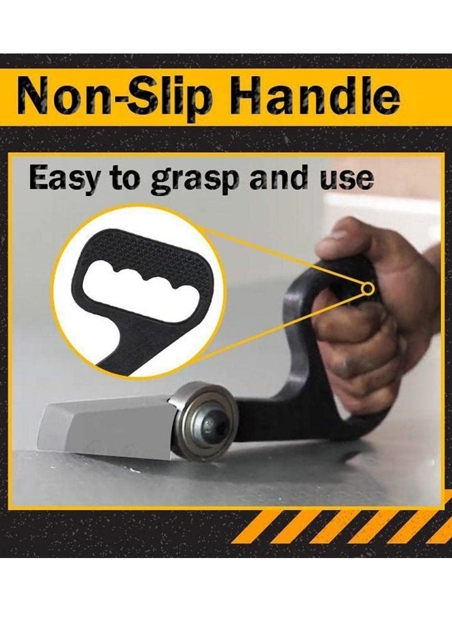 M MIAOYAN Metal sheet hand pull cutter, thin metal sheet and plastic cardboard rolling cutter Easy metal punching and shearing machine - no scissors, just pull - Image 3