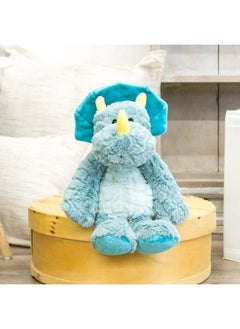 DEMDACO Drake Mellow Fellows Dinosaur Turquoise Children'S Plush Stuffed Animal Toy  - Image 3