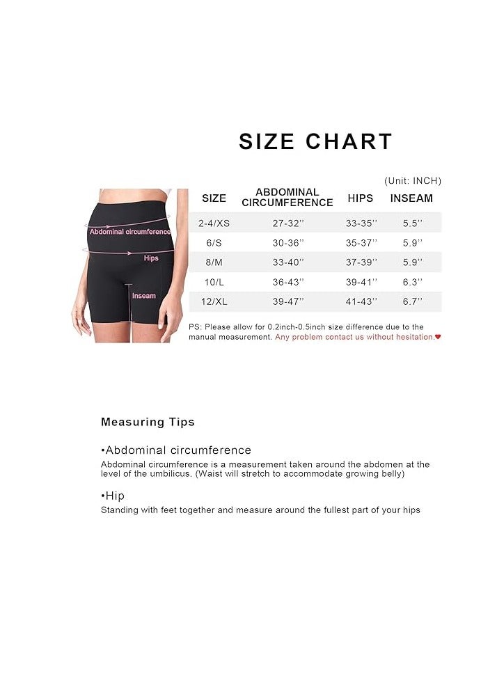 Women's maternity yoga shorts to cover belly summer workout running sports shorts with pockets  - Image 2