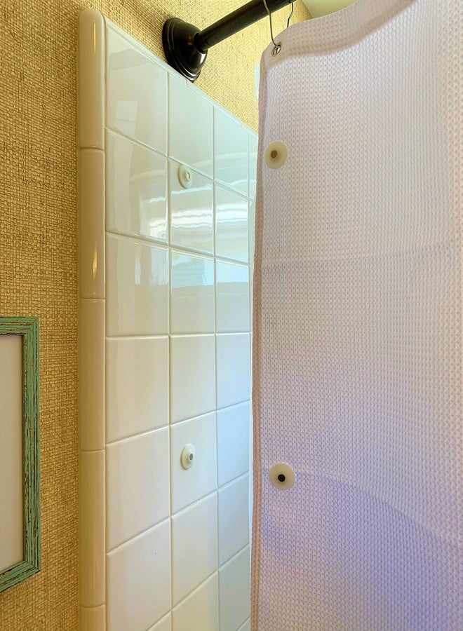 IQ Labs Shower Curtain Magnets Screen Door Privacy Screen New Model Keep Your Shower Curtain Closed and Tight to The Side Walls - Image 1