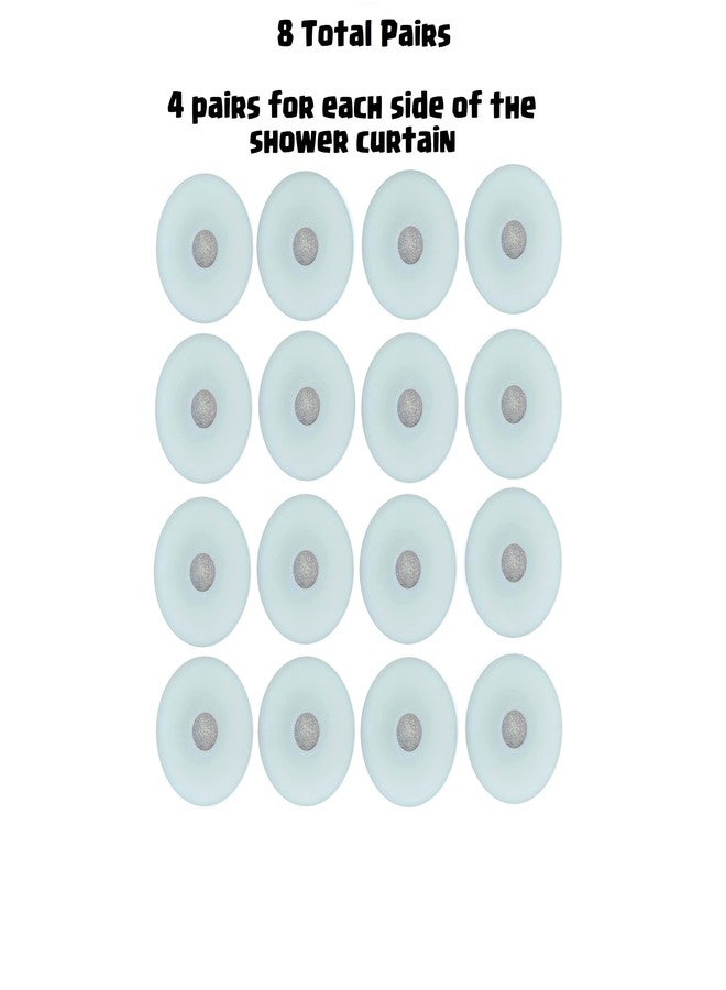 IQ Labs Shower Curtain Magnets Screen Door Privacy Screen New Model Keep Your Shower Curtain Closed and Tight to The Side Walls - Image 4