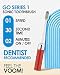 Voom Sonic Go 1 Series Travel Electric Toothbrush Travel Toothbrushes - Battery Operated Toothbrush for Adults & Kids, Dentist Recommended Toothbrush, Portable with 2 Minute Timer (Metallic Red) - Image 3