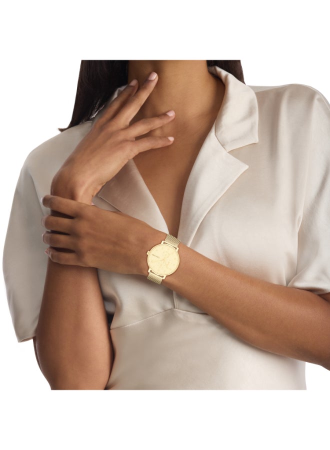 CALVIN KLEIN ساعة يد للجنسين أنالوج دائرية الشكل من الفولاذ المقاوم للصدأ 25200403 - 40 مم - Image 4