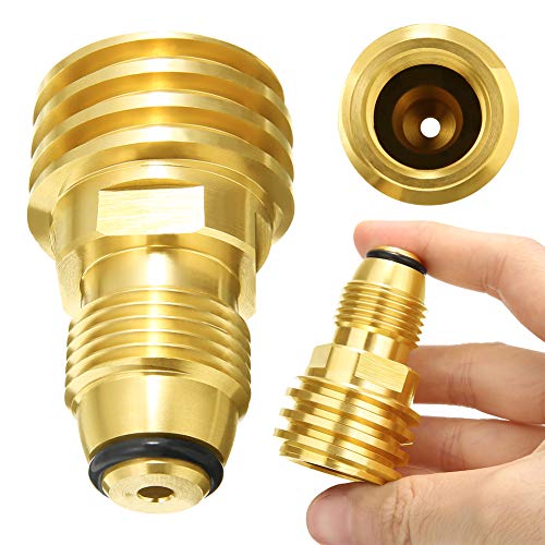 Joywayus Propane Tank Adapters Converts LP Tank POL Service Valve to QCC1 Brass Solid Universal Fit (Type 1) - Image 3