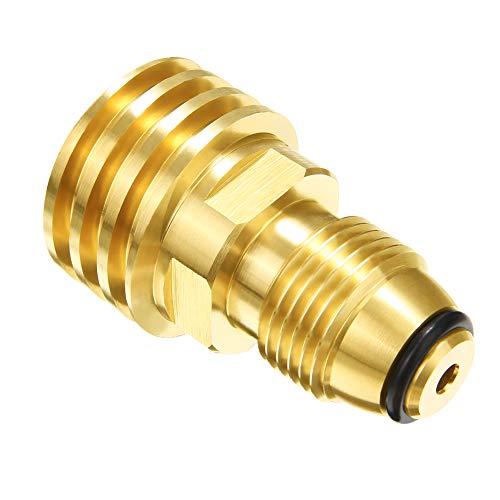 Joywayus Propane Tank Adapters Converts LP Tank POL Service Valve to QCC1 Brass Solid Universal Fit (Type 1) - Image 1