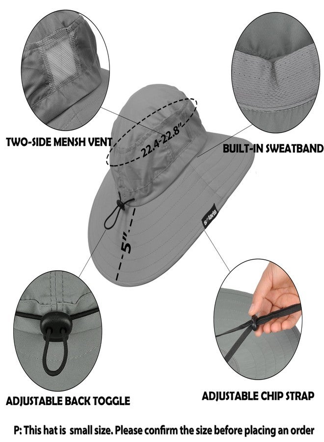 Solaris Wide Brim Sun Hat for Women, UPF 50+ UV Protection Outdoor Packable Sun Hat for Gardening, Gray - Image 4