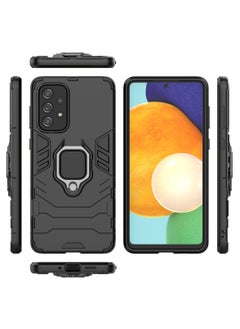 RICOONLINE Protective Phone Case Cover for Samsung Galaxy A73 5G with Ring Stand Black  - Image 3
