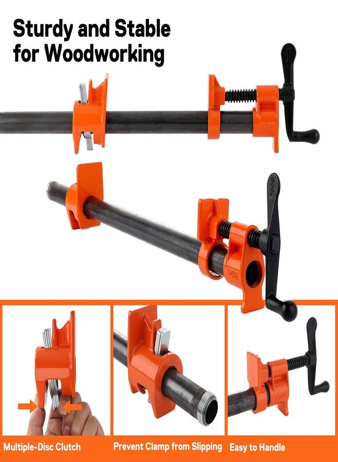 PONY 2-Pack 50 Wood Gluing Pipe Clamp Fixture for 3/4 Inch Black Pipe - Image 4