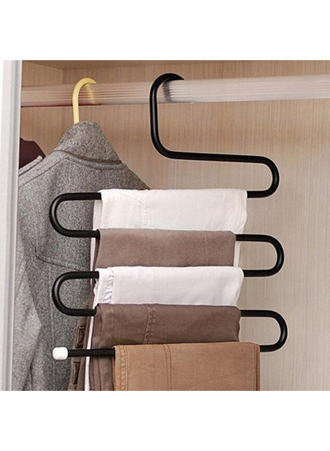 HOUSE OF QUIRK House of Quirk Stainless Steel S-Shape 5 Layers Trouser Pants Hanger Silver (Set 4)  - Image 4