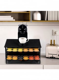 Peachjoy Coffee Pod Holder Drawer for K-Cup and Dolce Gusto - 72 Capsule Capacity, Compact Pod Storage Organizer for Kitchen Countertops Black  - Image 1