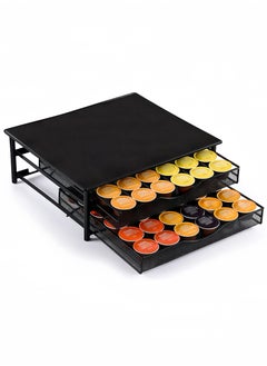 Peachjoy Coffee Pod Holder Drawer for K-Cup and Dolce Gusto - 72 Capsule Capacity, Compact Pod Storage Organizer for Kitchen Countertops Black  - Image 4