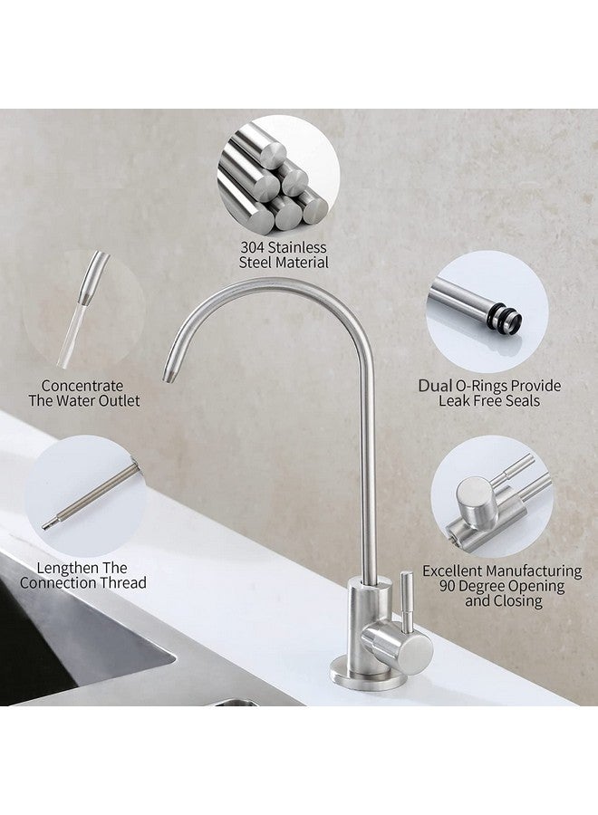 Shapure Imported Ro Faucet tap for Undersink for All Ro Water purifiers, Stainless Steel Kitchen Sink Faucet Tap with Chrome Finish for RO Drinking Water Filter (Kent Type Faucet) - Image 5
