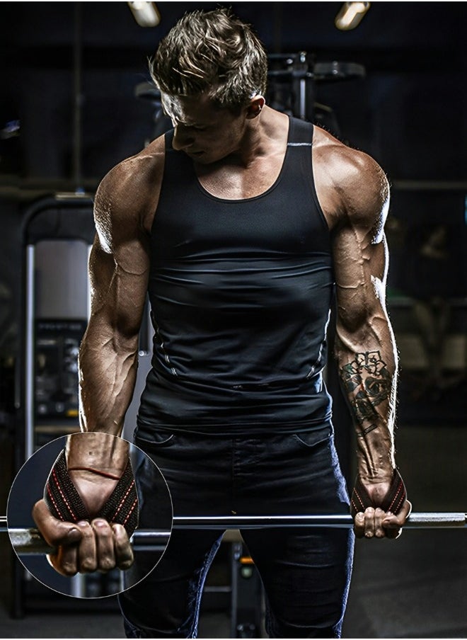 GROIC - Deadlift Straps Figure 8 Lifting Strap Weightlifters Workout Lifting Straps for Power Lifters Medium Weight Lifting Straps Non Slip Padded Dead Lift Straps Figure 8 Straps - Image 1