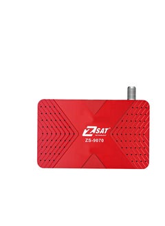 زيرو ZS-9070  جهاز استقبال ستالايت رقمي - أحمر 