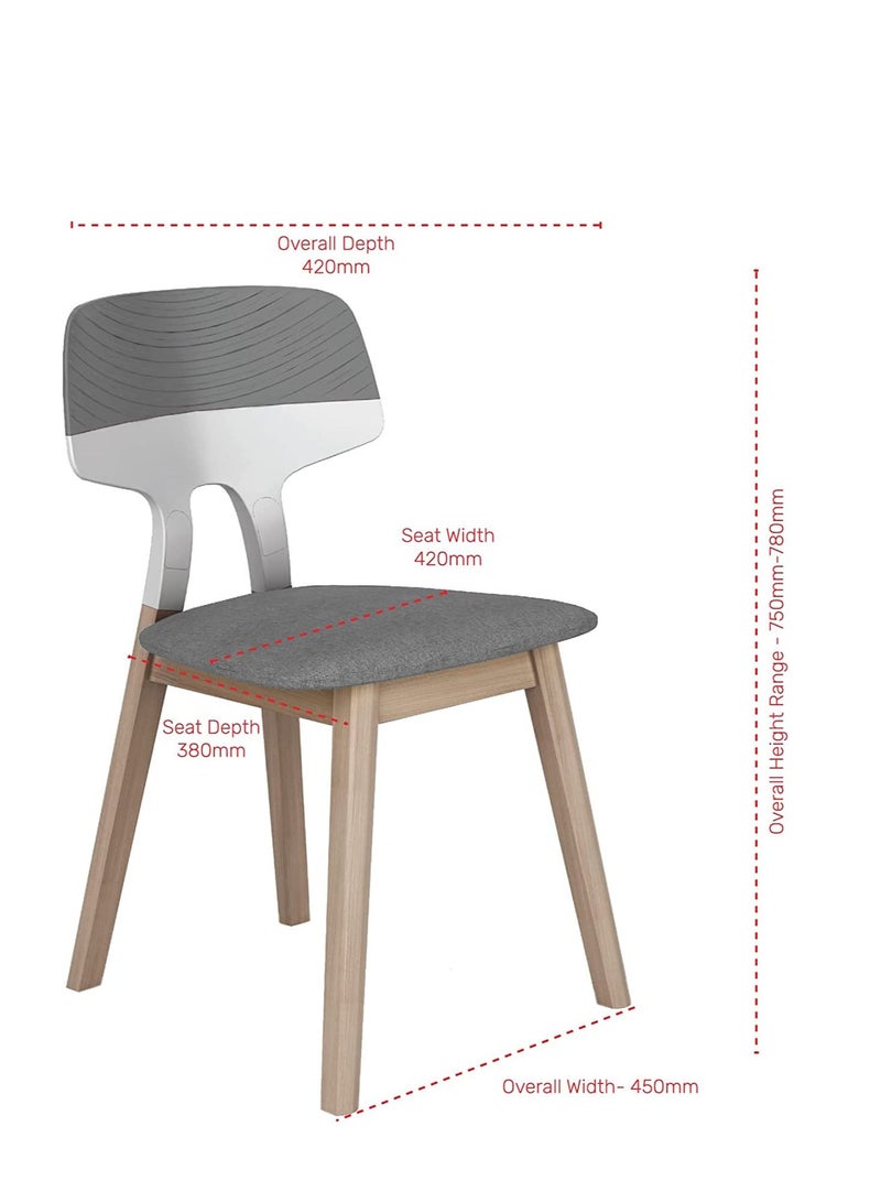 BAFCO Sunshine TPU Back Ergonomic Office Executive Modern Comfort Mesh Wide Seat Home Working Study Office Cafeteria Chair (Grey) - Image 3