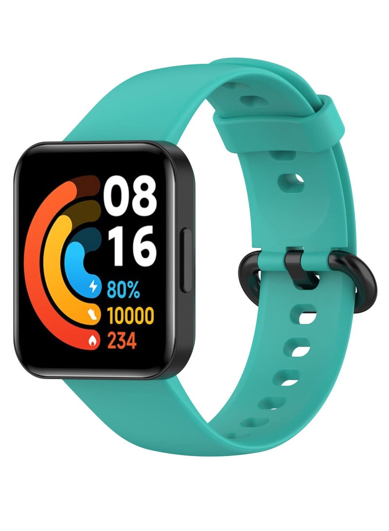 مجموعة من 4 أحزمة متوافقة مع Redmi Watch 1 Lite/Redmi Watch 1/Xiaomi Mi Watch Lite 1، سوار رياضي بديل من السيليكون الناعم بشريط ملون - Image 4