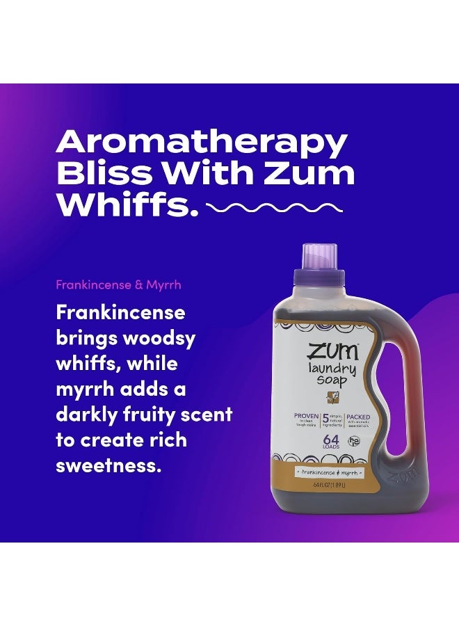 ZUM Zum Indigo Wild - Clean Aromatherapy Laundry Soap 64 Loads Frankincense & Myrrh - Image 3