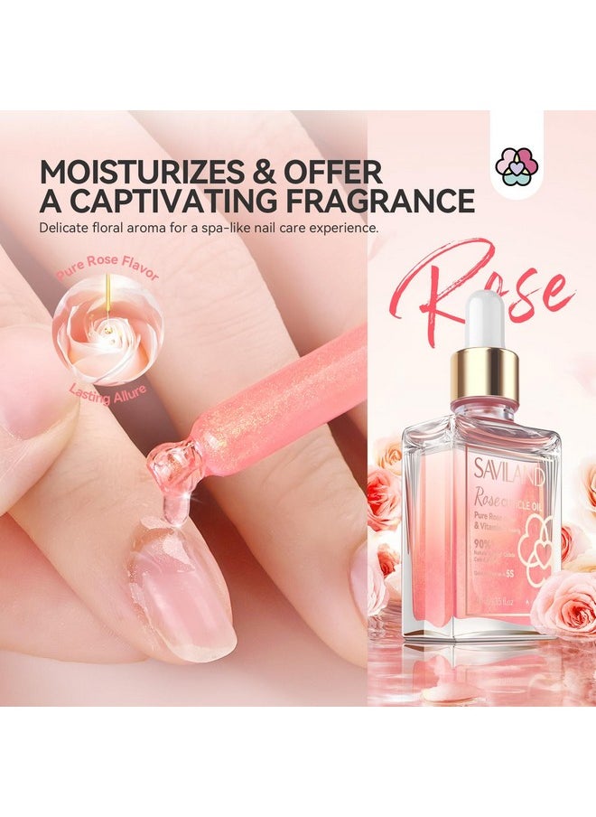Saviland Cuticle Oil Vitamin E 40Ml Rosehip Nail Growth Oil Jojoba Mineral Nail Oil Plantbased Cuticle Oil For Nail Ultra Nourishing Repair Nail  - Image 5