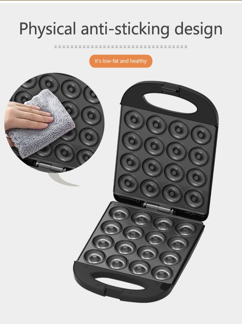 سوكاني ماكينة صنع الدونات، 16 قطعة، لوحة تسخين غير لاصقة بقوة 1200 واط، تسخين مزدوج الجوانب، مثالية لإفطار الأطفال، والوجبات الخفيفة، وصنع المكسرات أو الدونات النباتية، SK-08023 - Image 5