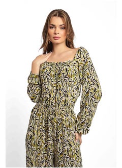 Premoda Fancy Preinted Jumpsuit With Short Sleeves  - Image 5