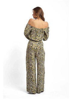 Premoda Fancy Preinted Jumpsuit With Short Sleeves  - Image 4