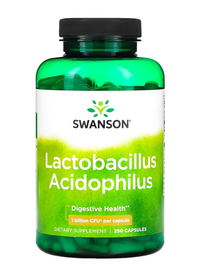 سوانسون الملبنة الحمضية ، 1 مليار وحدة تشكيل مستعمرة ، 250 كبسولة