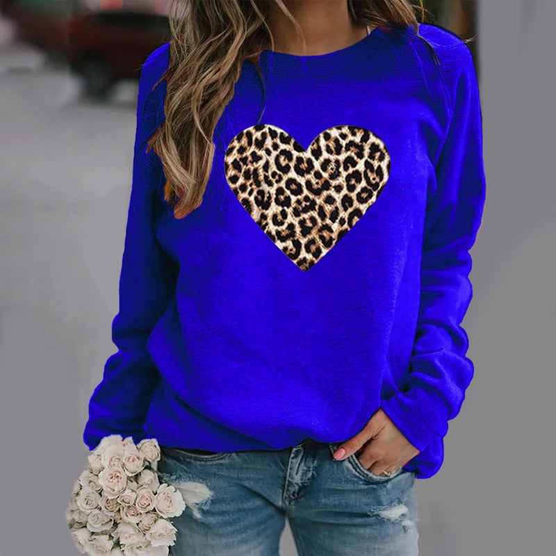 [Same day] Amazon eBay wish AliExpress independent station love pattern printing Leisure Blue
