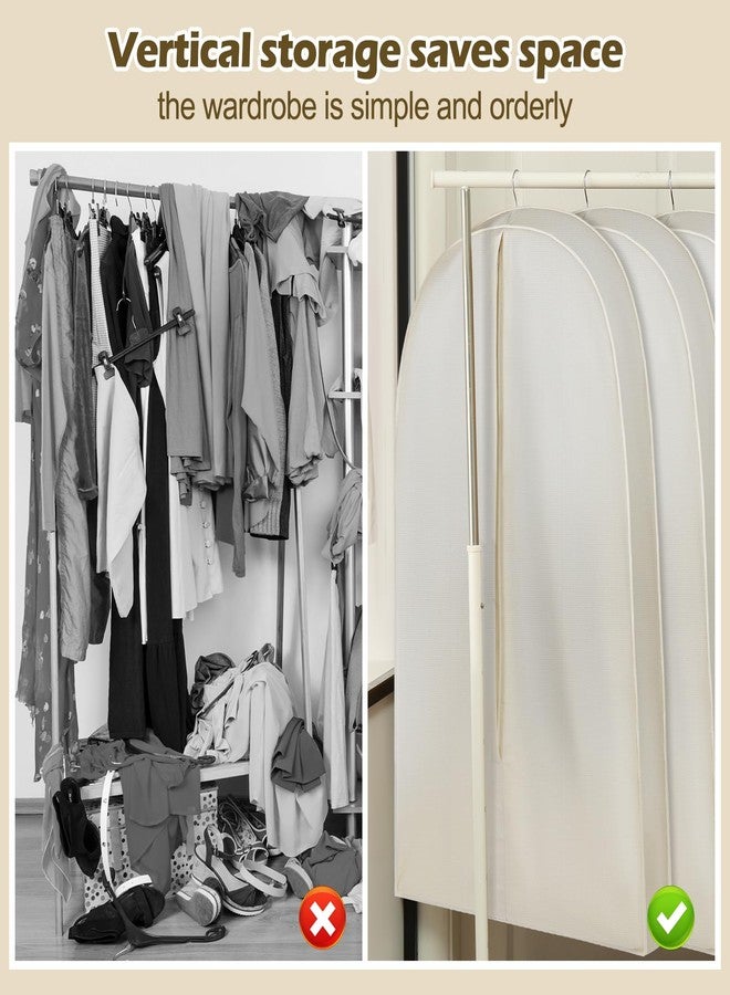 GliCraft 70 Inch Acid Free Cotton Muslin Suit Garment Bag Long Dress Suit Storage Box Closet Organizer for Suits, Coats, Travel Bag - Image 4