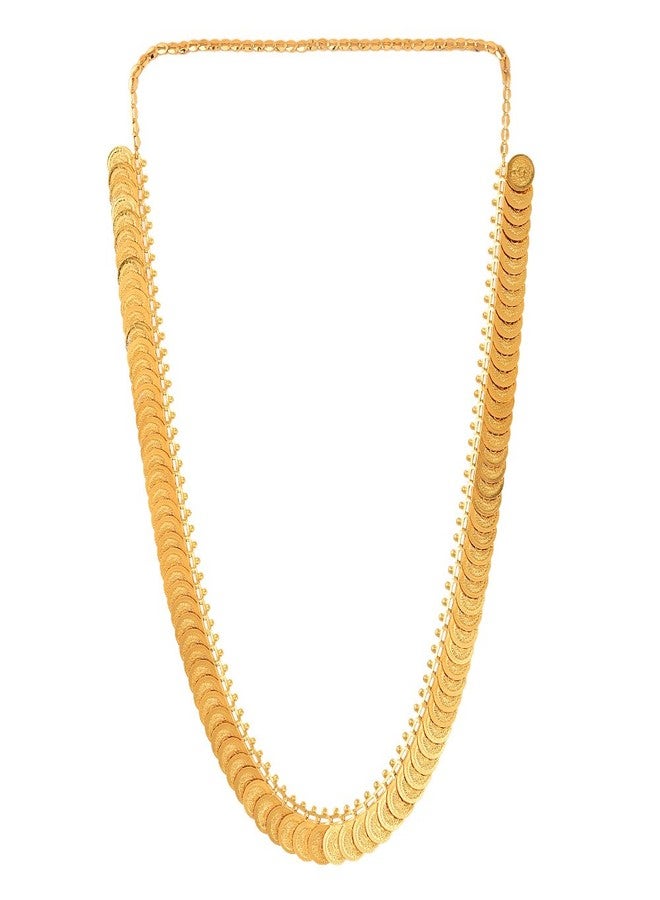 KENNICE Gold-Plated Long Temple Coin Traditional Neclace For Women And Girls - Image 1