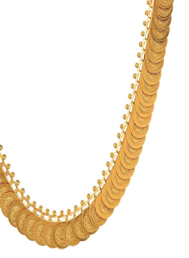 KENNICE Gold-Plated Long Temple Coin Traditional Neclace For Women And Girls - Image 3