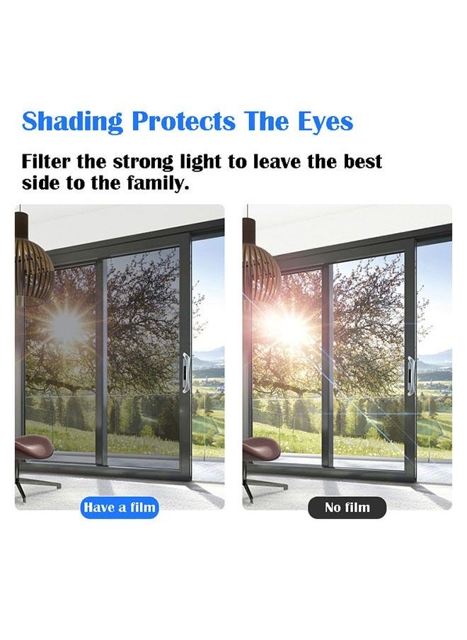 ZCM-HAPPY Window film sticker, one-way privacy mirror reflective film, thermal control window film, home sun protection and UV protection reflective window film, thermal insulation film  - Image 4